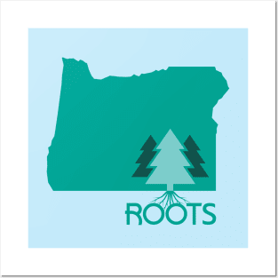 Roots - Oregon (Modern) Posters and Art